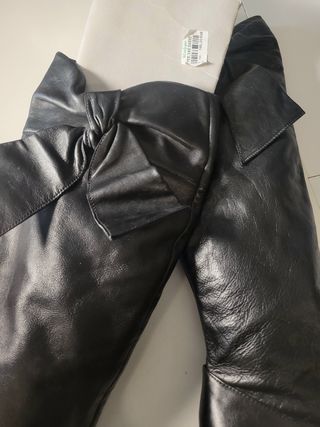 Botas altas piel negra El Corte inglés. Talla 37