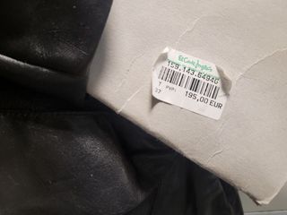 Botas altas piel negra El Corte inglés. Talla 37