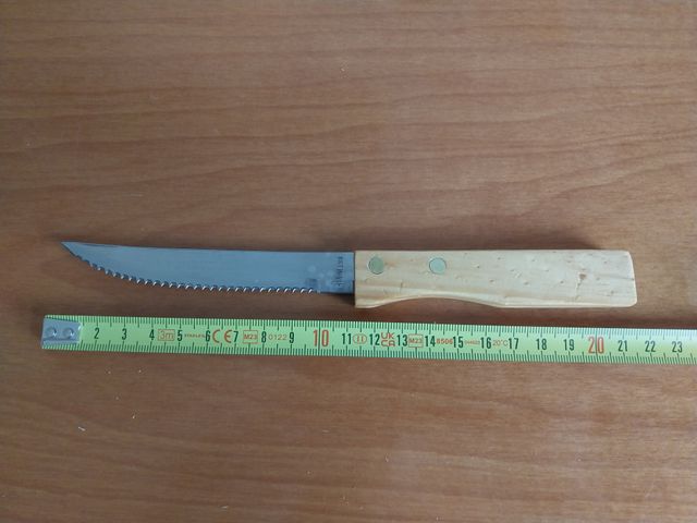 Set 6 coltelli acciaio inox con ceppo per carne