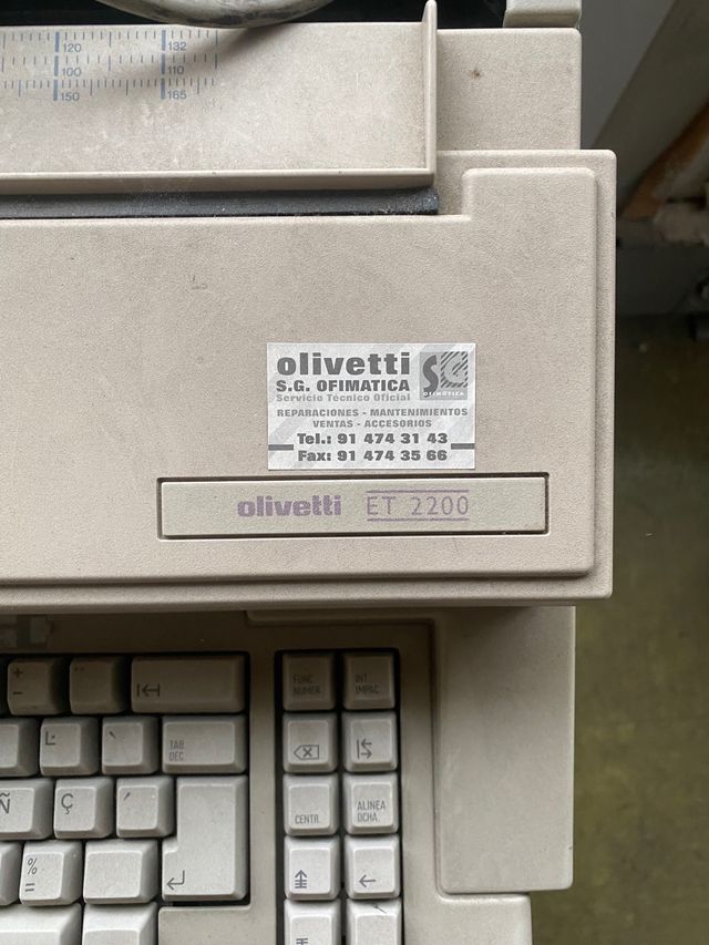 Maquinas escribir olivetti