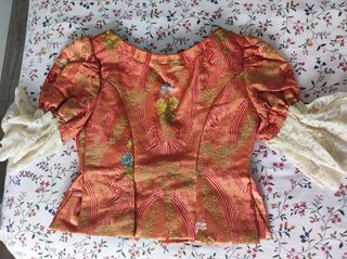 Cuerpo farol fallera espolín Óvalos de Garin