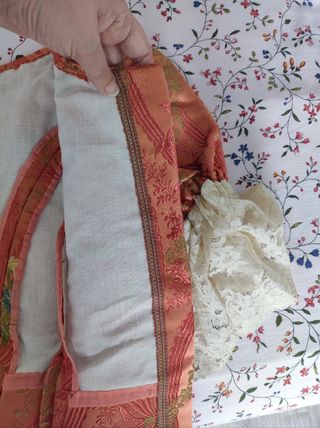 Cuerpo farol fallera espolín Óvalos de Garin