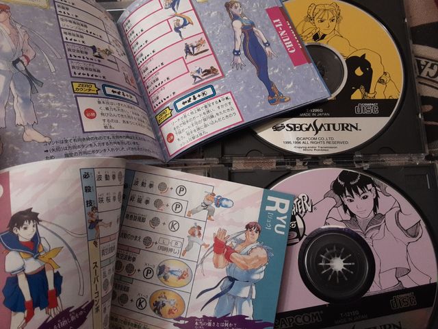 Street Fighter Zero 1 e 2 Sega Saturn