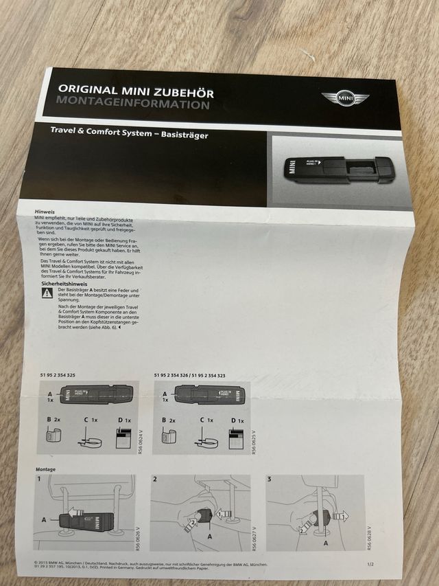 Base carrier Travel & comfort system Mini