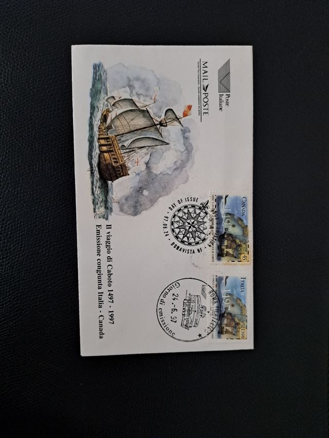 Busta emissione congiunta Italia Canada