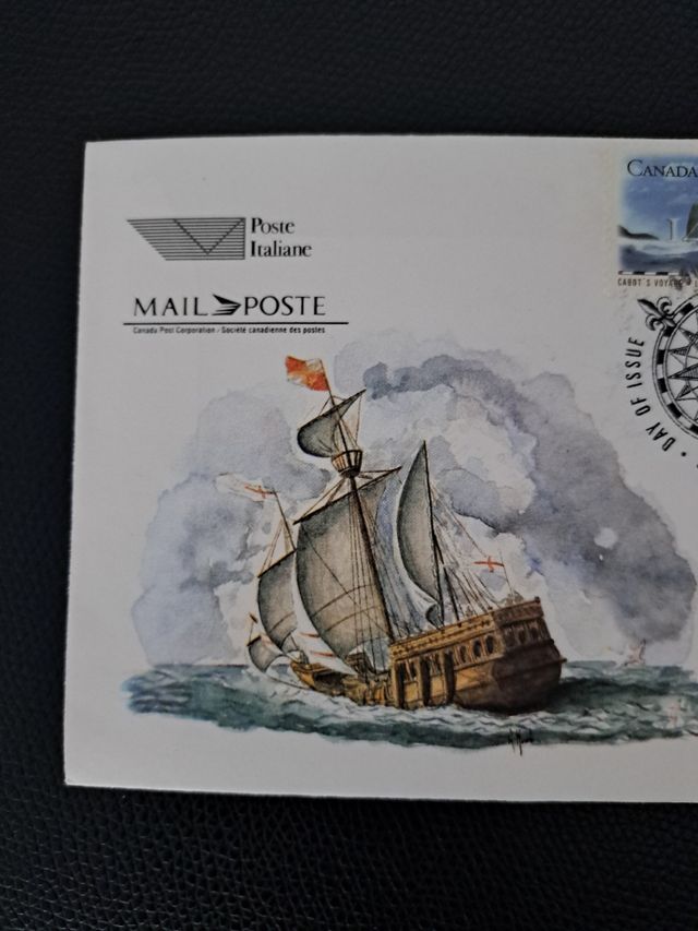 Busta emissione congiunta Italia Canada