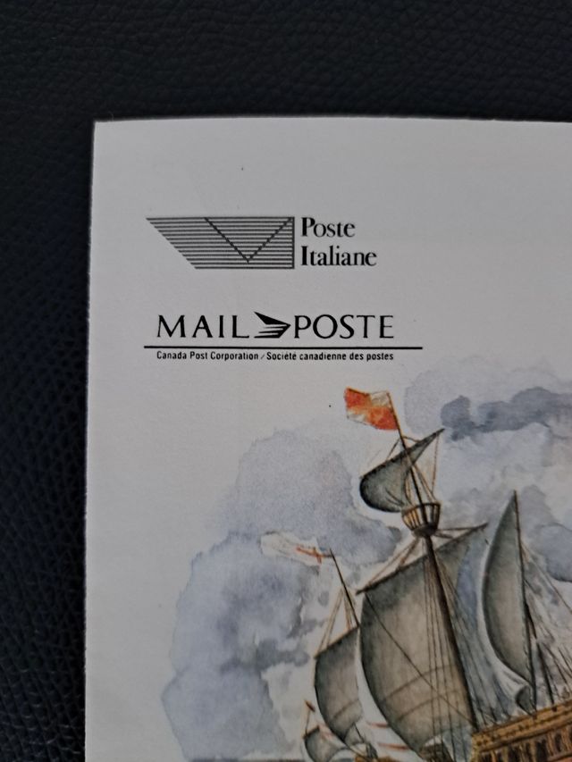 Busta emissione congiunta Italia Canada