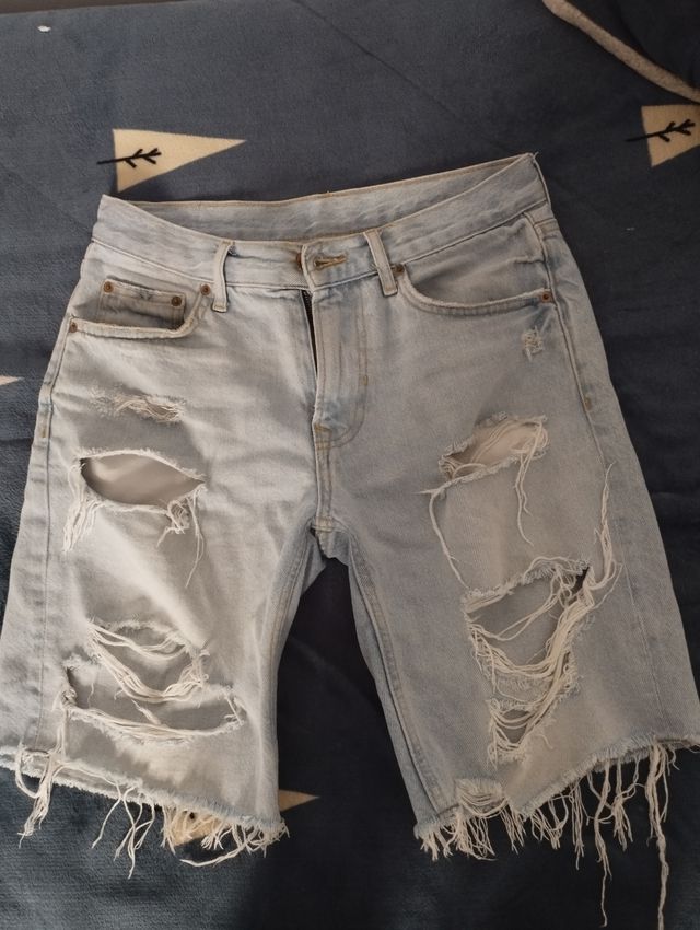 Bermuda (Pantalón Corto) Tejano Chico Bershka