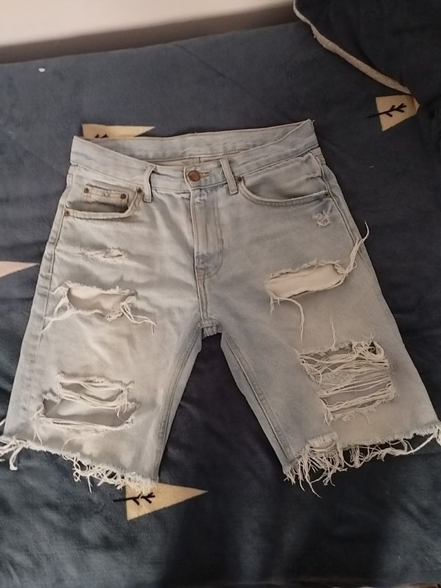 Bermuda (Pantalón Corto) Tejano Chico Bershka