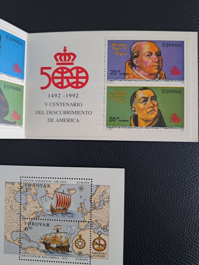 Fogli francobolli Colombo