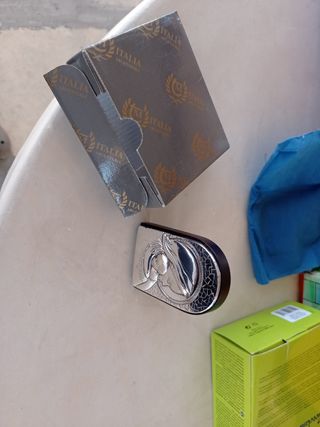 Quadro da tavolo con immagine in argento 