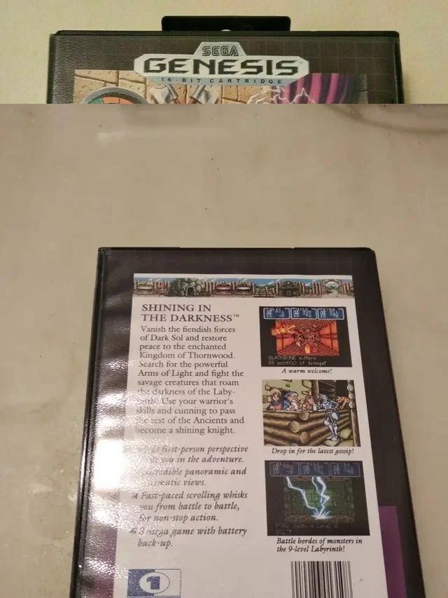 SHINING IN THE DARKNESS SEGA GENESIS MEGADRIVE