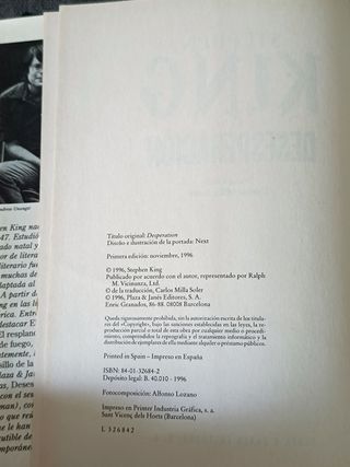 Desesperación de Stephen King 