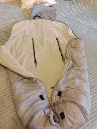 Saco invierno silla paseo gris
