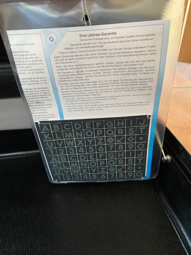 Maletín samsonite negro