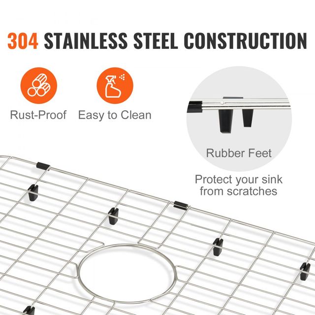 Griglia di Fondo per Lavello 66 x 35,6 x 2,54 cm T