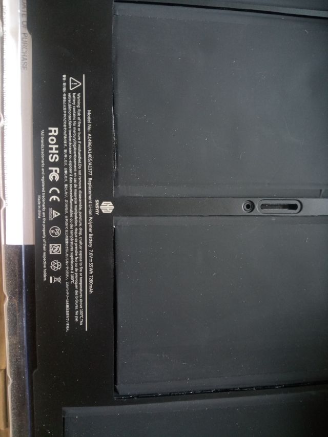 Bateria de ar para MacBook