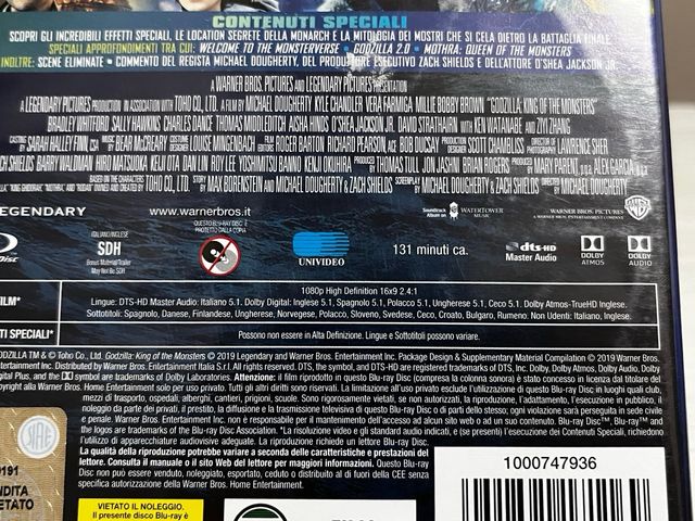 Godzilla 2 bluray