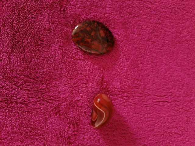 Minerales jaspe y ágata