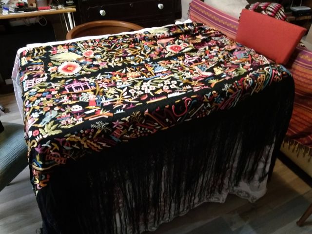 Mantón de Manila antiguo