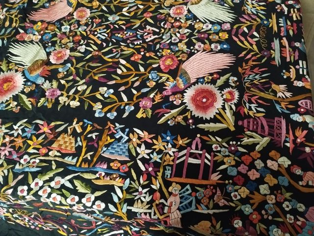 Mantón de Manila antiguo