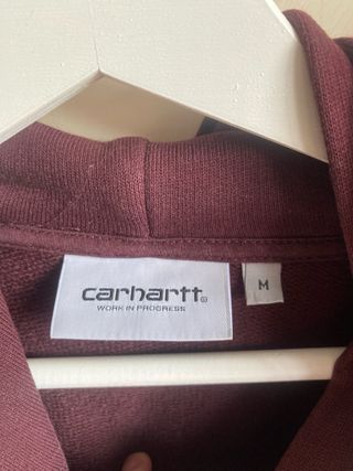 Sudadera carhartt unisex color vino