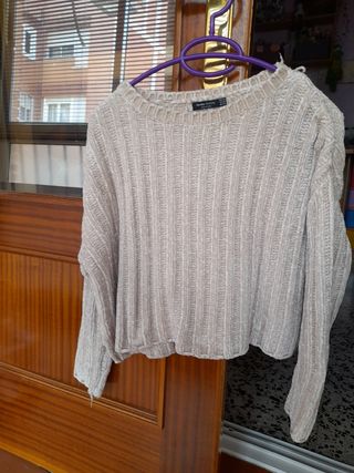 Jersey tacto suave corto bershka, xs