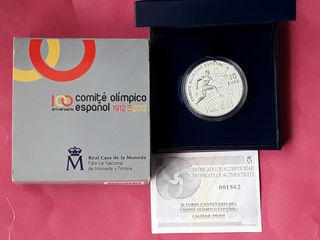 10 EUROS PLATA 2012 COMITE OLIMPICO ESPAÑOL.RARA