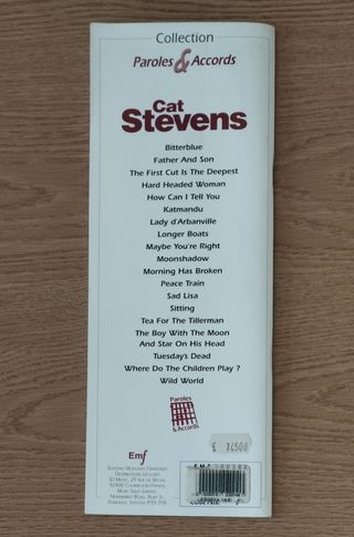 Cat Stevens libro spartiti