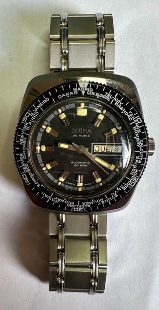 DOGMA DE LUXE CALENDAR WORLD TIME DIVER AUTOMATIC