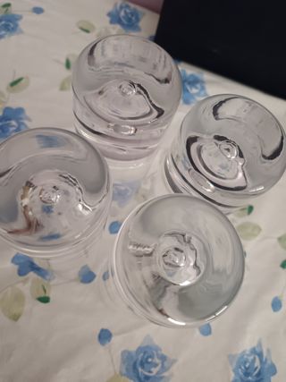 4 Bicchieri Da Liquore Grandi Vintage Anni0 70/80