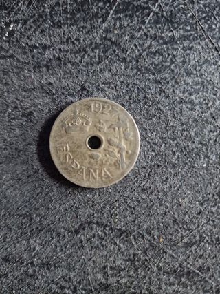 Moneda española 25 céntimos 37 27