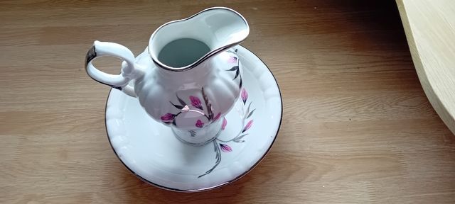 Jarrón y fuente decoración