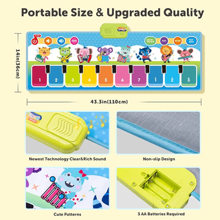 Alfombra de piano musical