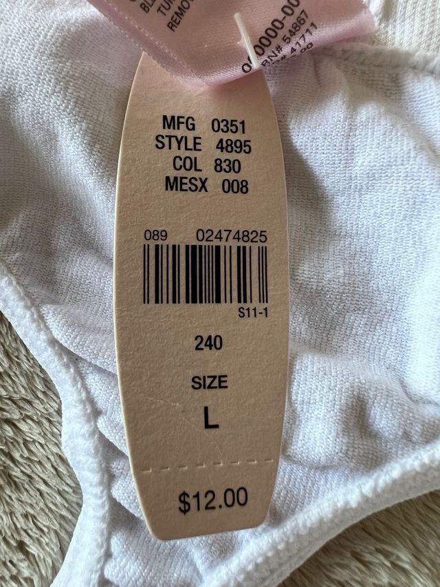 Set 3 perizomi bianchi Victoria’s Secret