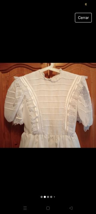 Vestido traje de comunión niña