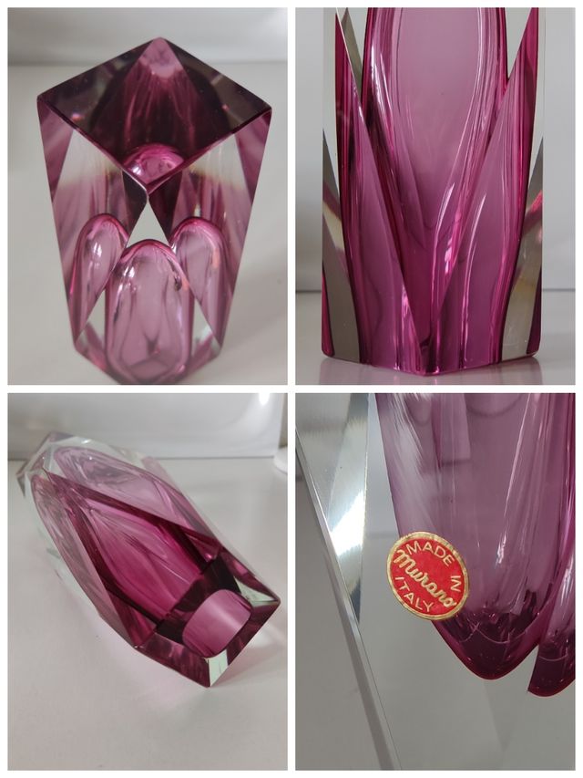 VASO SOMMERSO VINTAGE IN VETRO DI MURANO