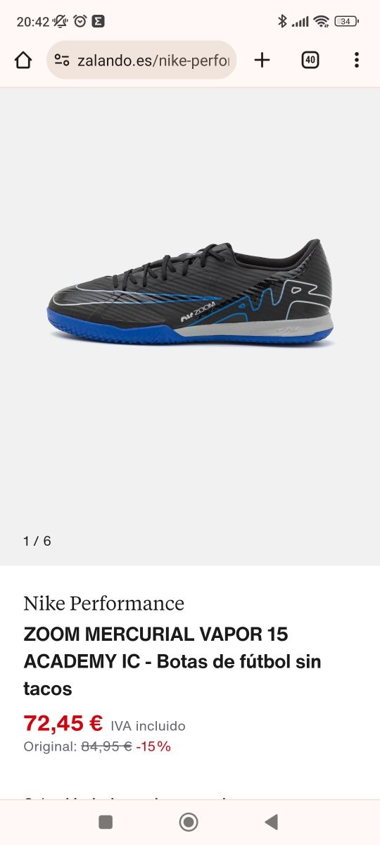 Zapatillas futbol sala Nike