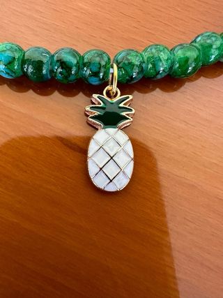 Girocollo di perle verdi