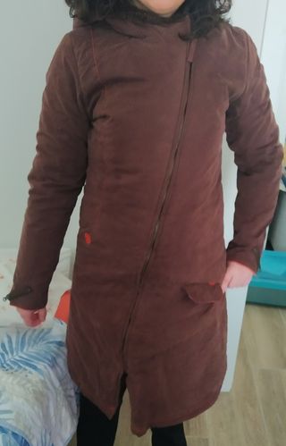 Abrigo largo marrón Split