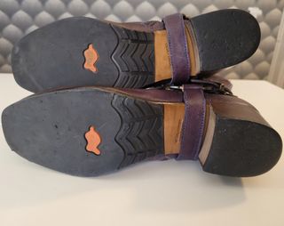 Botas vaqueras de piel Vero Cuoio bordado talla 36