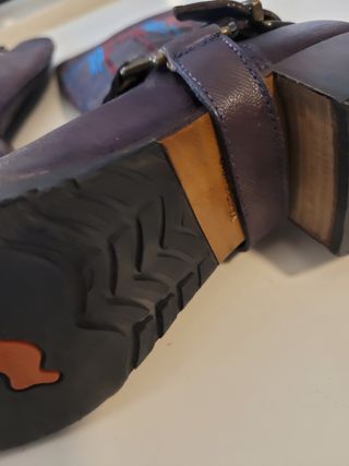 Botas vaqueras de piel Vero Cuoio bordado talla 36
