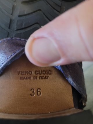 Botas vaqueras de piel Vero Cuoio bordado talla 36