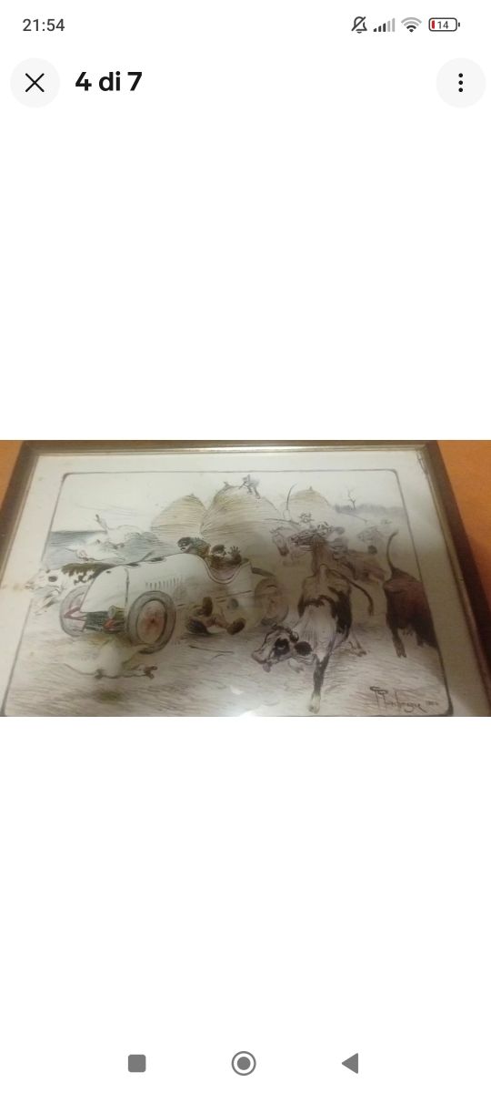 Vecchia stampa automobilistica