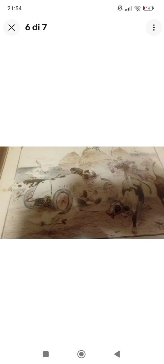 Vecchia stampa automobilistica