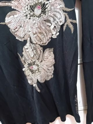 Camiseta manga larga Guess t. S ,nueva