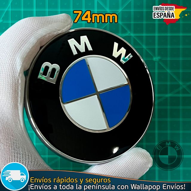 Emblema BMW 74mm Maletero Serie 3 5 6 7 X3 X5 Z3