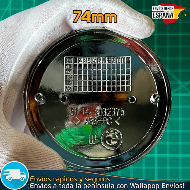 Emblema BMW 74mm Maletero Serie 3 5 6 7 X3 X5 Z3