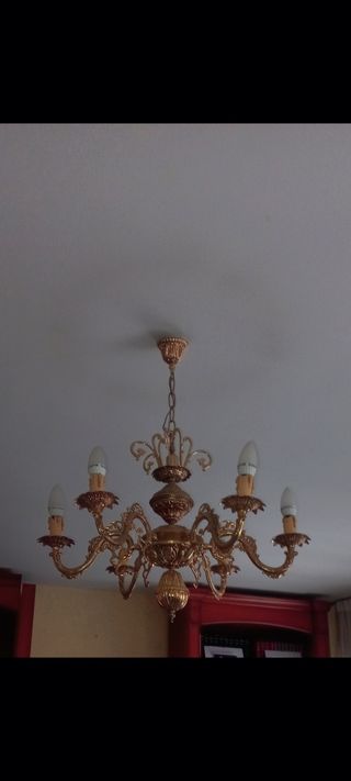 REBAJA - LAMPARA VELAS DE BRONCE