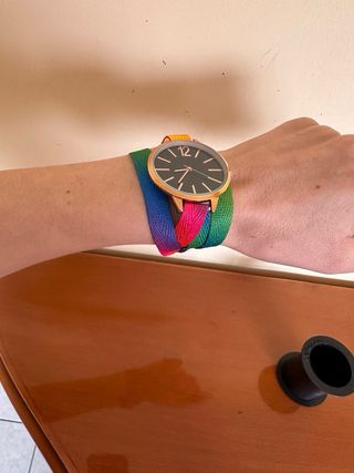 Orologio quadrante tondo, cinturino regolabile